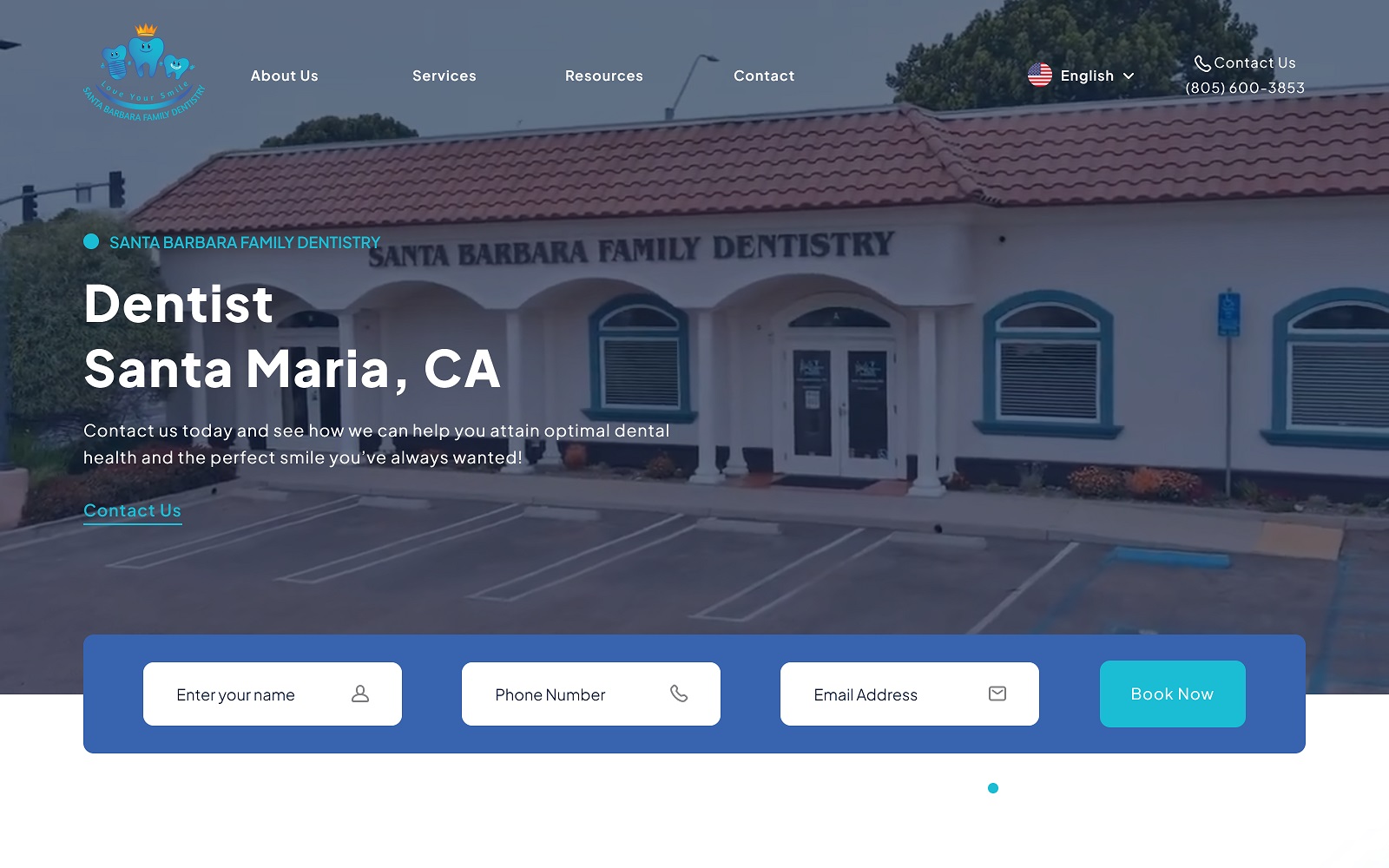 santabarbarafamilydentistry.com screenshot