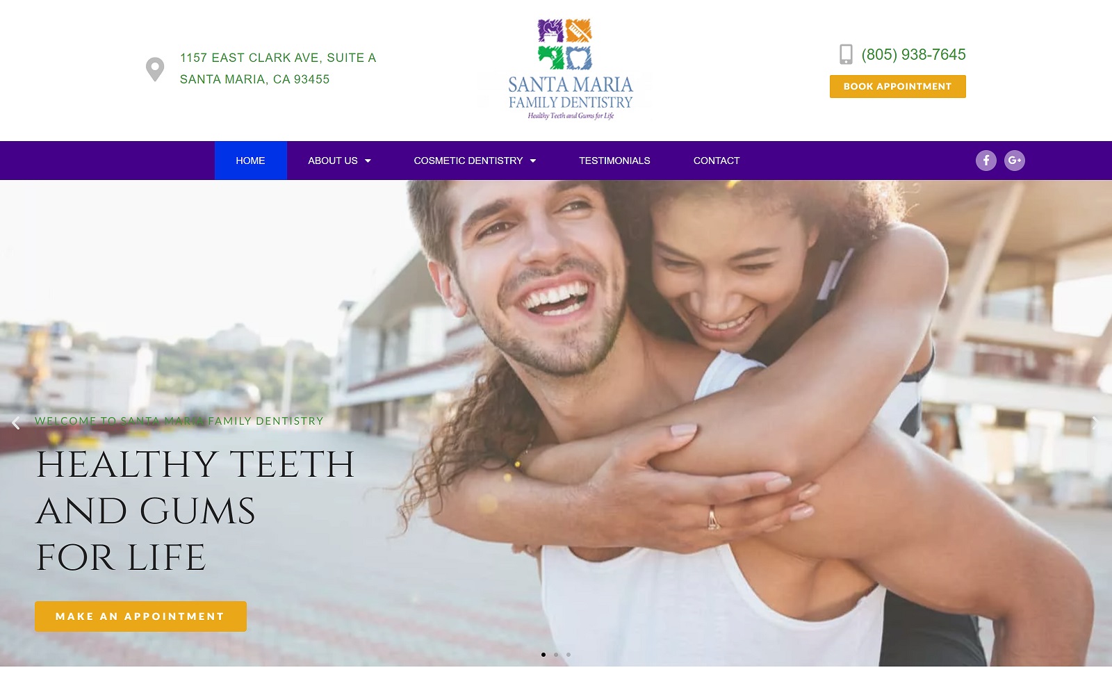 santamariafamilydentistry.com screenshot