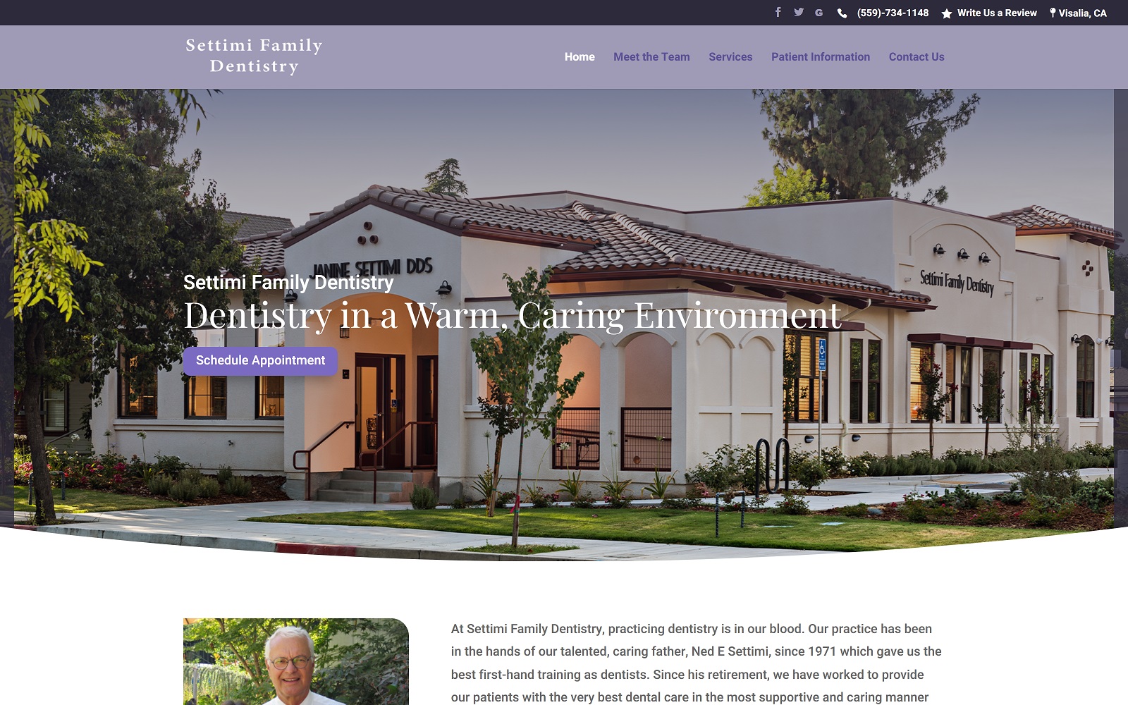 settimifamilydentistry.com screenshot