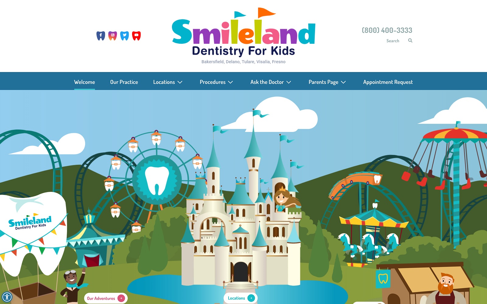 smilelanddental.com screenshot