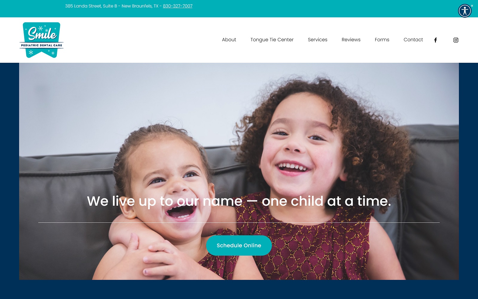 smilepediatricdentalcare.com screenshot