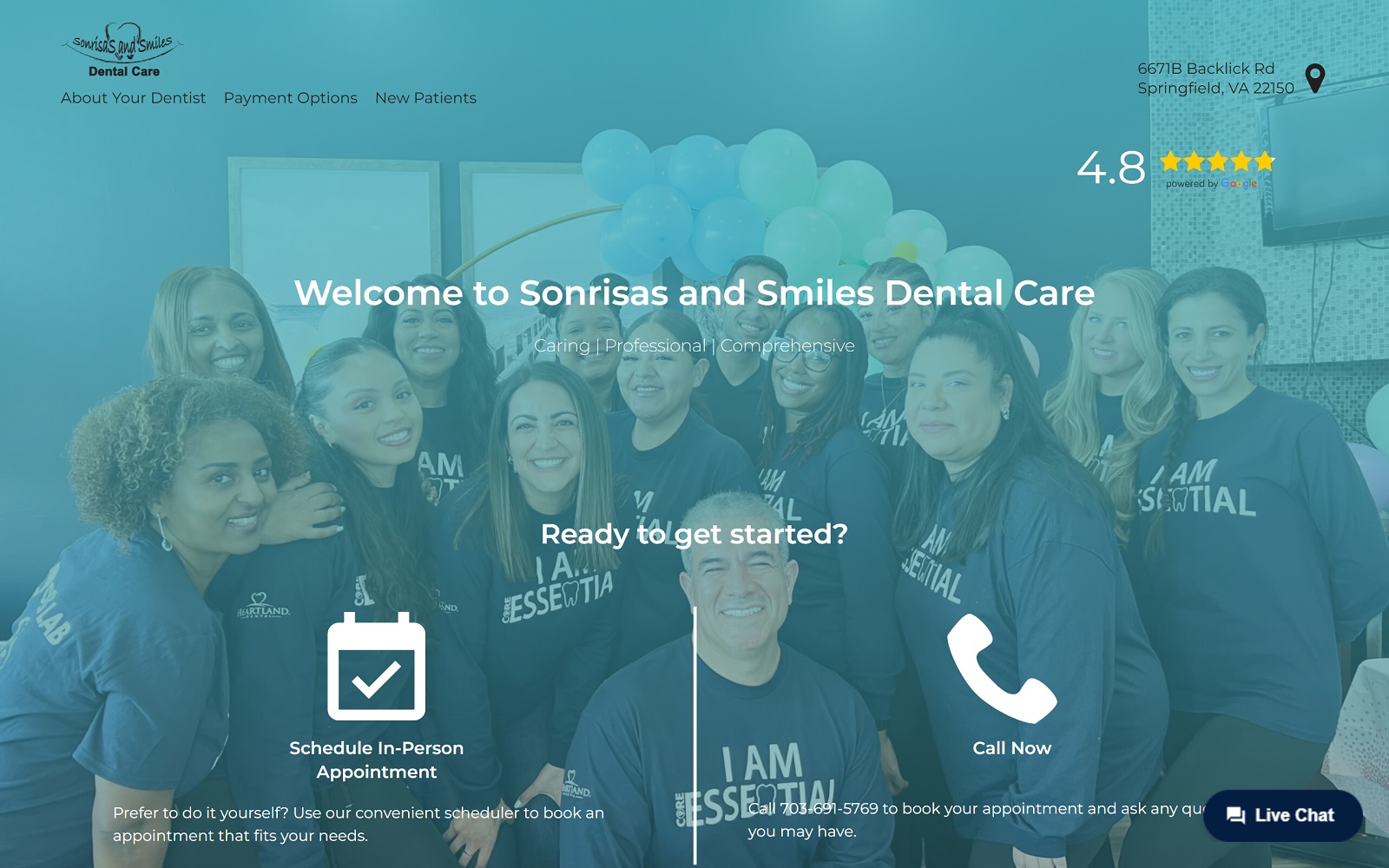 sonrisasandsmiles.com screenshot