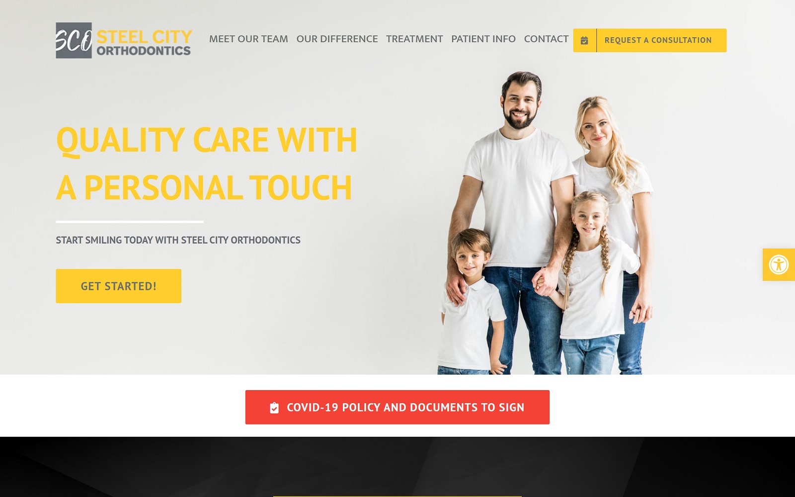 steelcityorthodontics.com screenshot