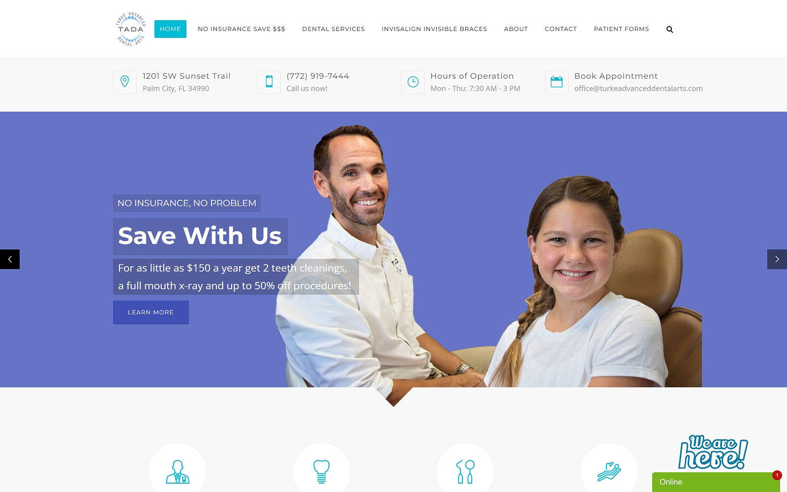 tadadental.com screenshot