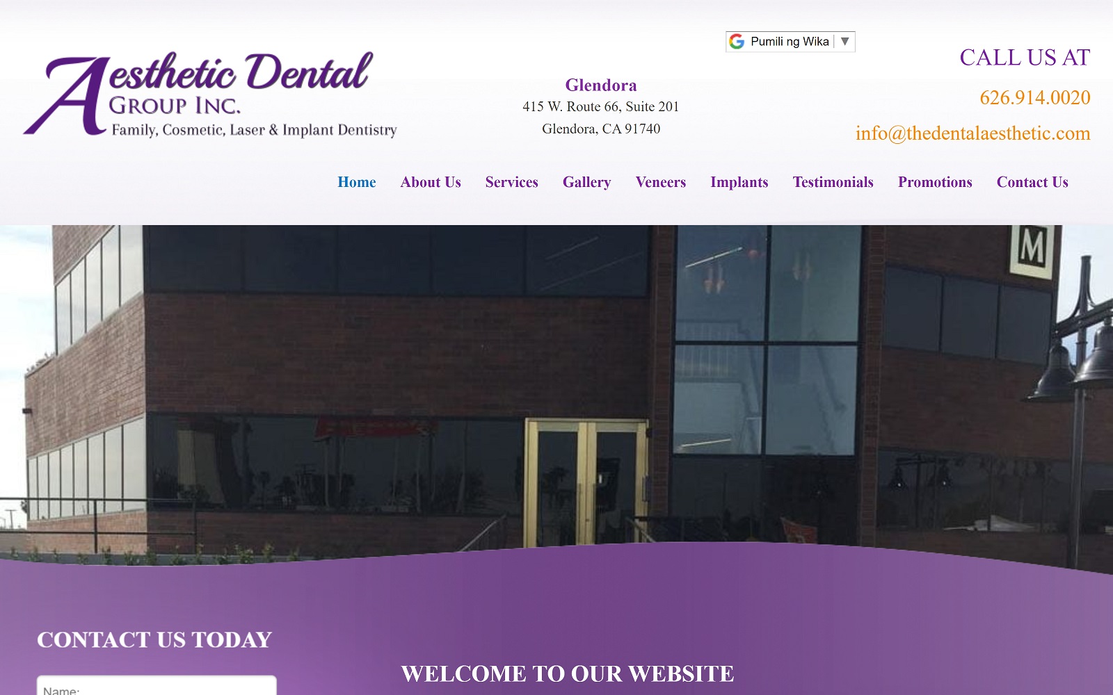thedentalaesthetic.com screenshot