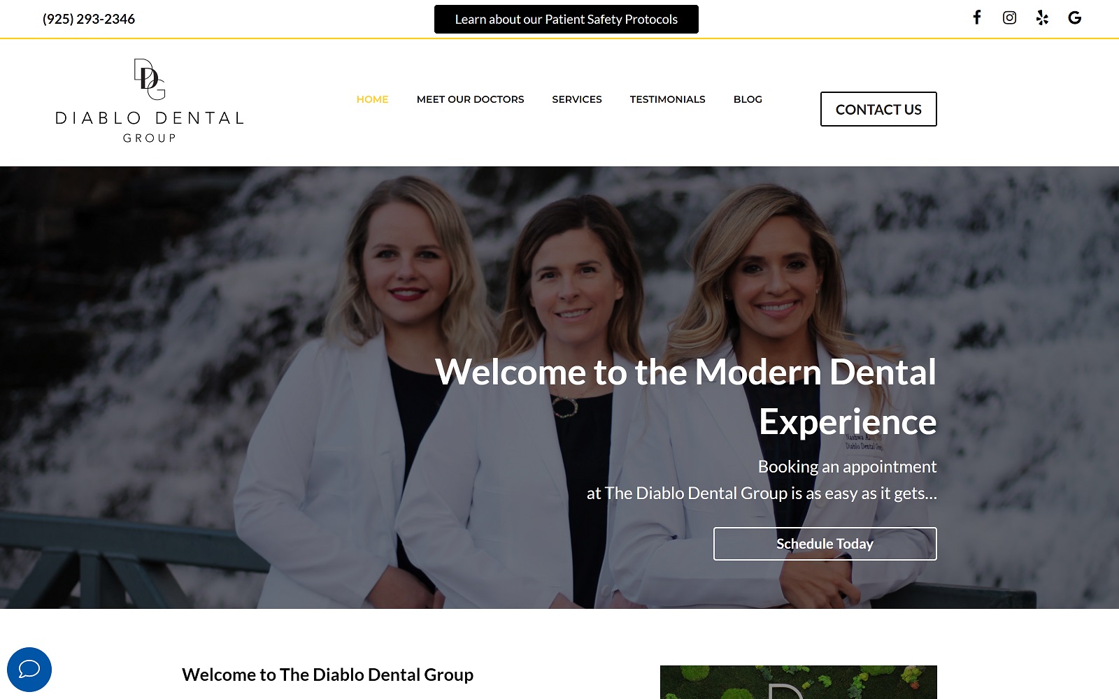 thediablodentalgroup.com screenshot