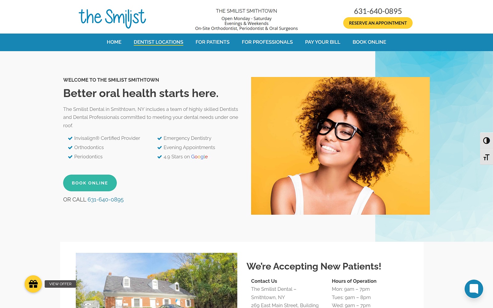thesmilist.com_smithtown-dentist screenshot
