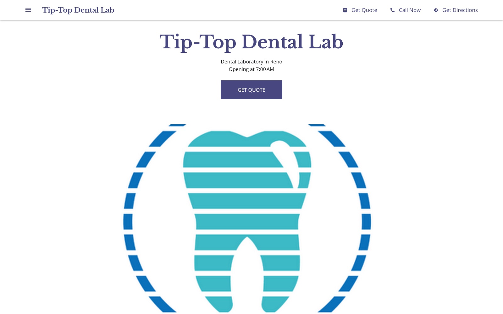tip-top-dental-lab.business.site screenshot
