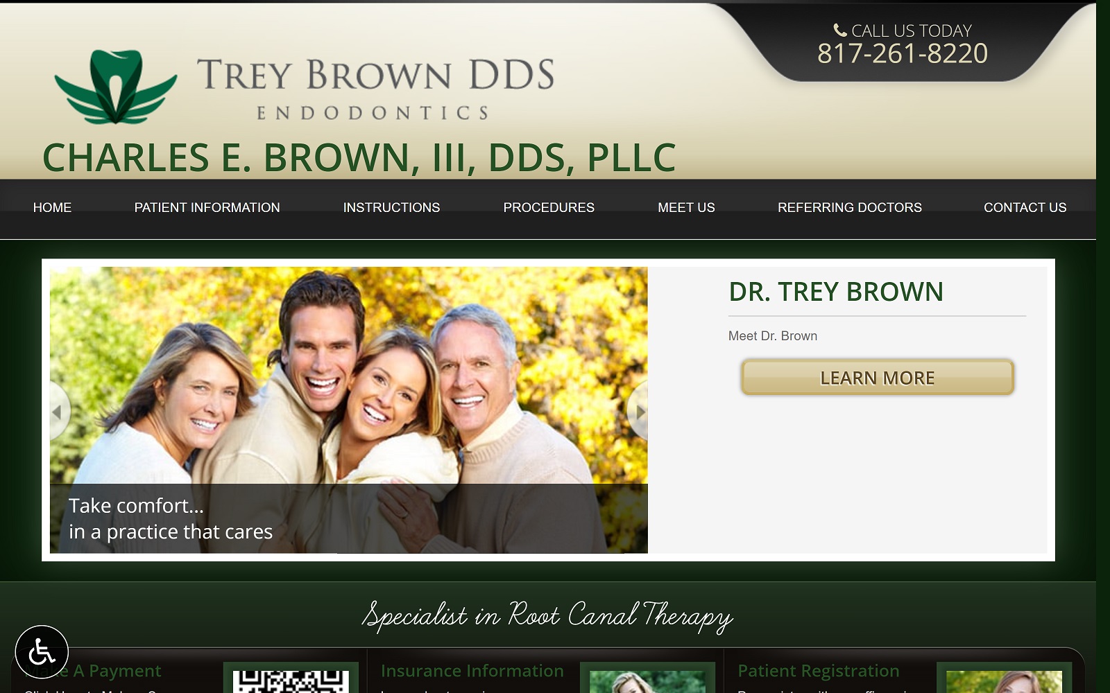 treybrowndds.com screenshot