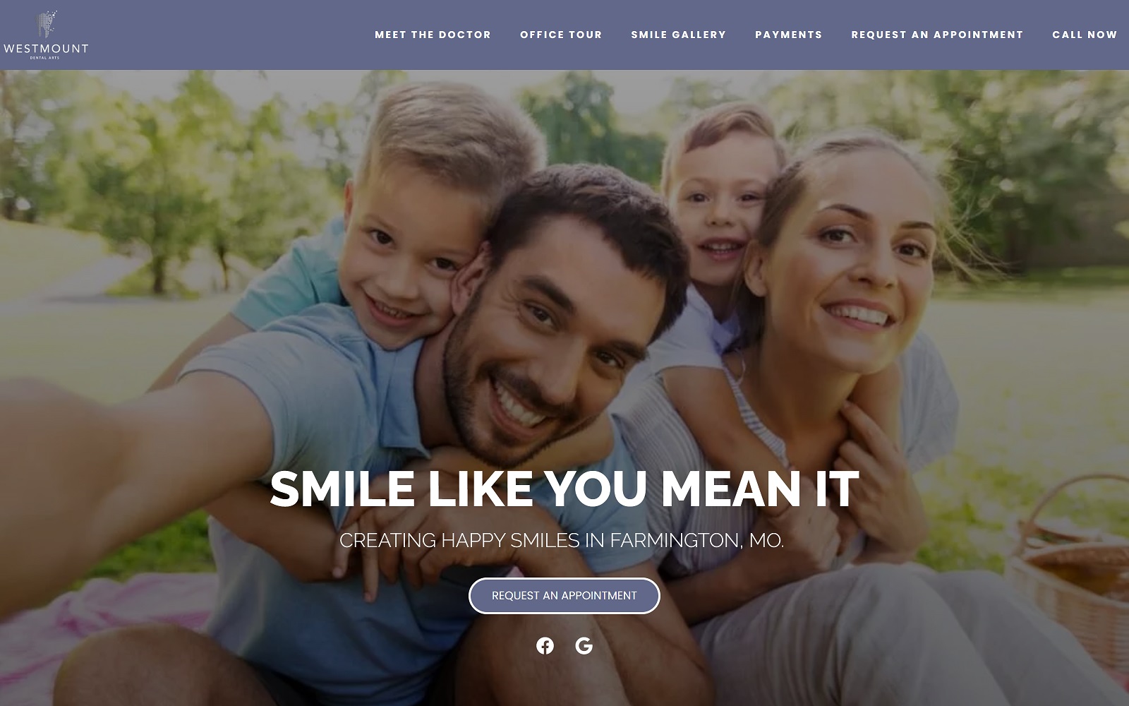 westmountdentalarts.com screenshot