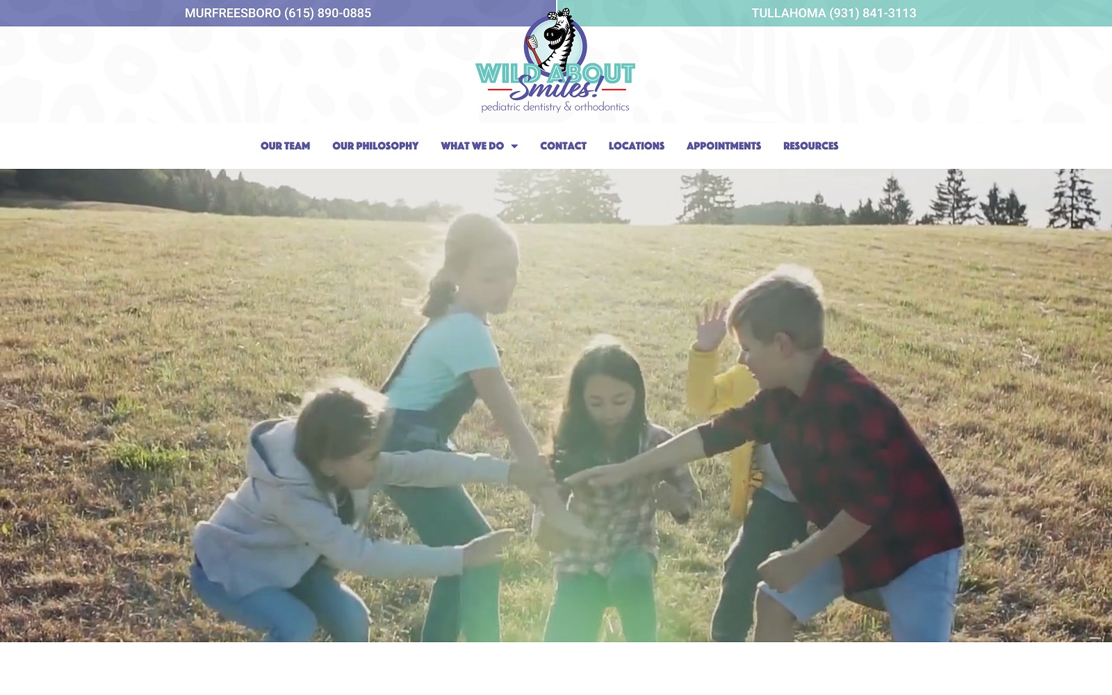 wildaboutsmiles4kids.com screenshot