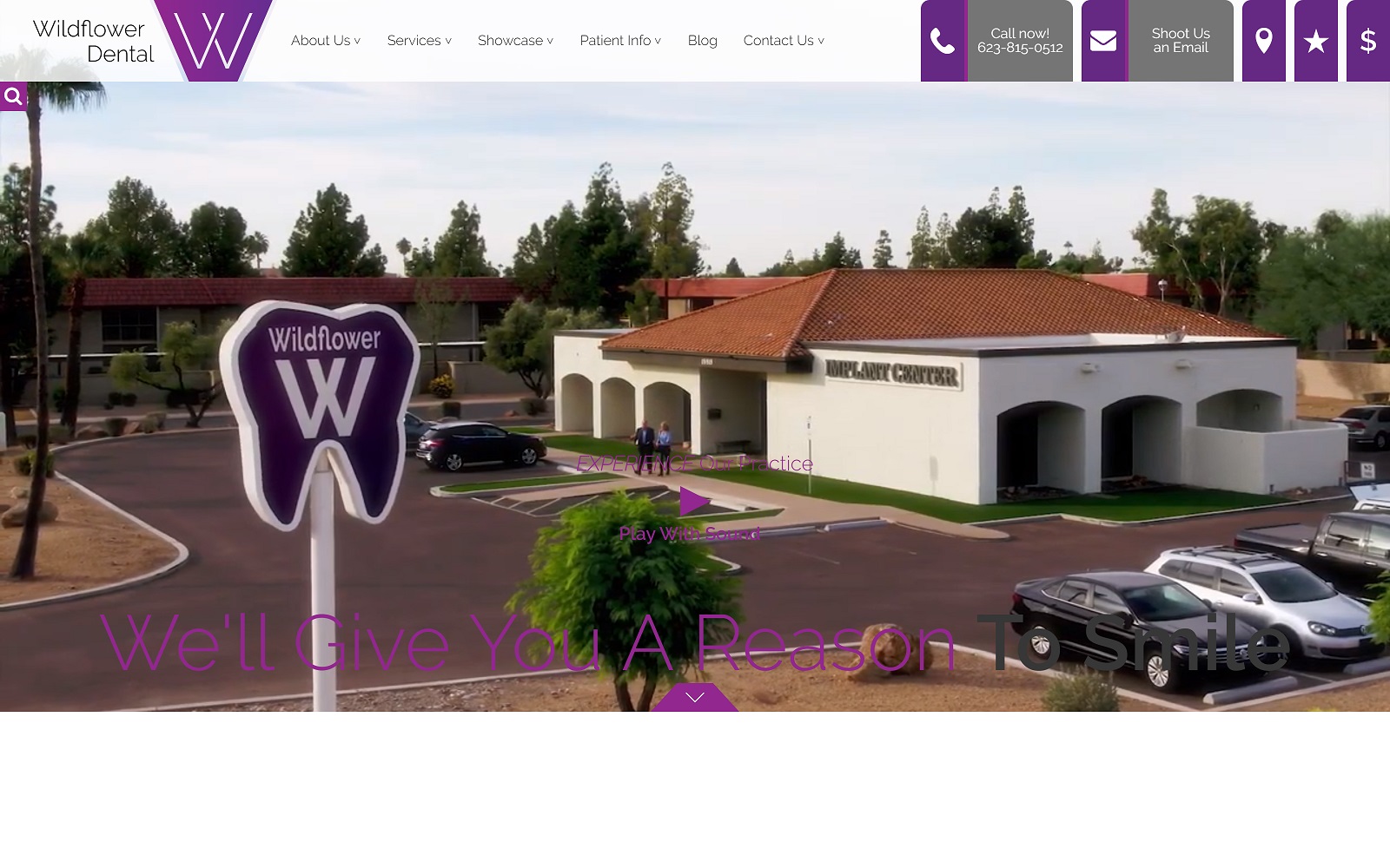 wildflowerdentalaz.com screenshot
