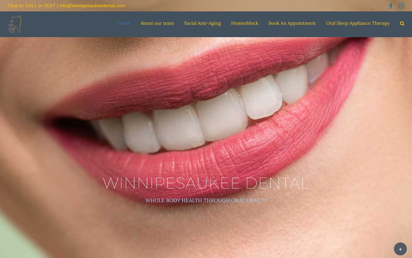 winnipesaukeedental.com screenshot