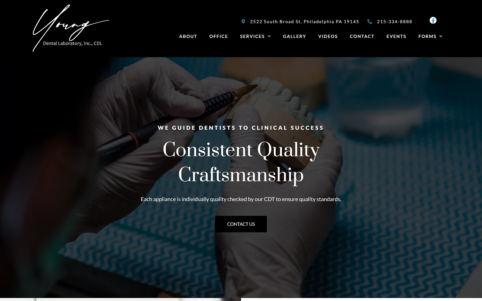 youngdentallab.com screenshot