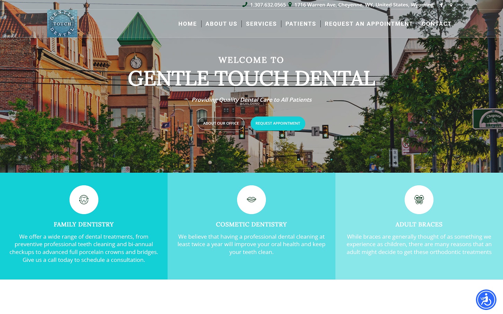 yourcheyennedentist.com screenshot
