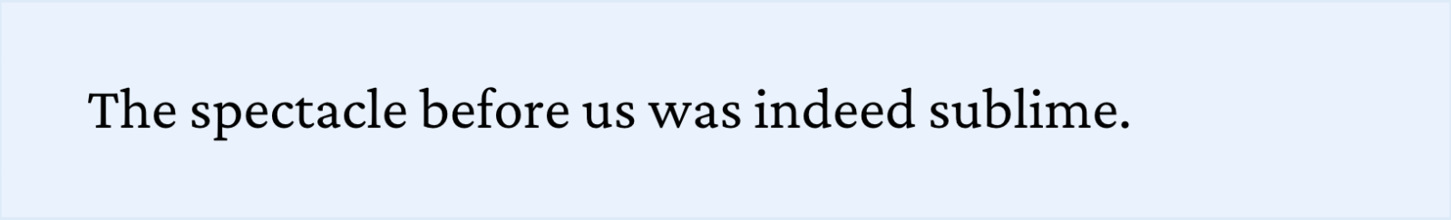 Example of Crimson font